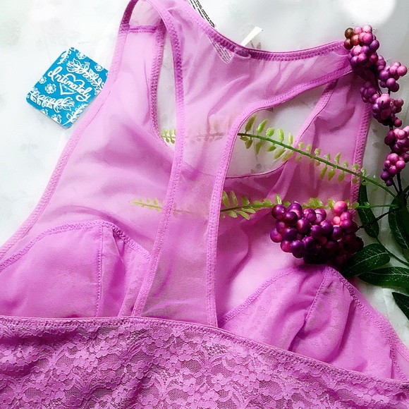 Free People lilac/lavender sheer bra size Medium. - Picture 5 of 6